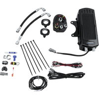 ULTRACOOL Oil Cooler Kit Side Mount Gloss Black Softail SMS1G