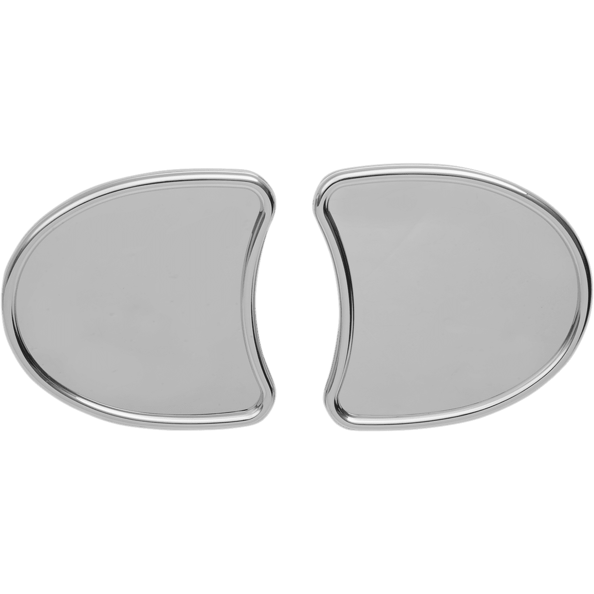 DRAG SPECIALTIES Mirror Side View without Blind Spot Half-Moon Chrome