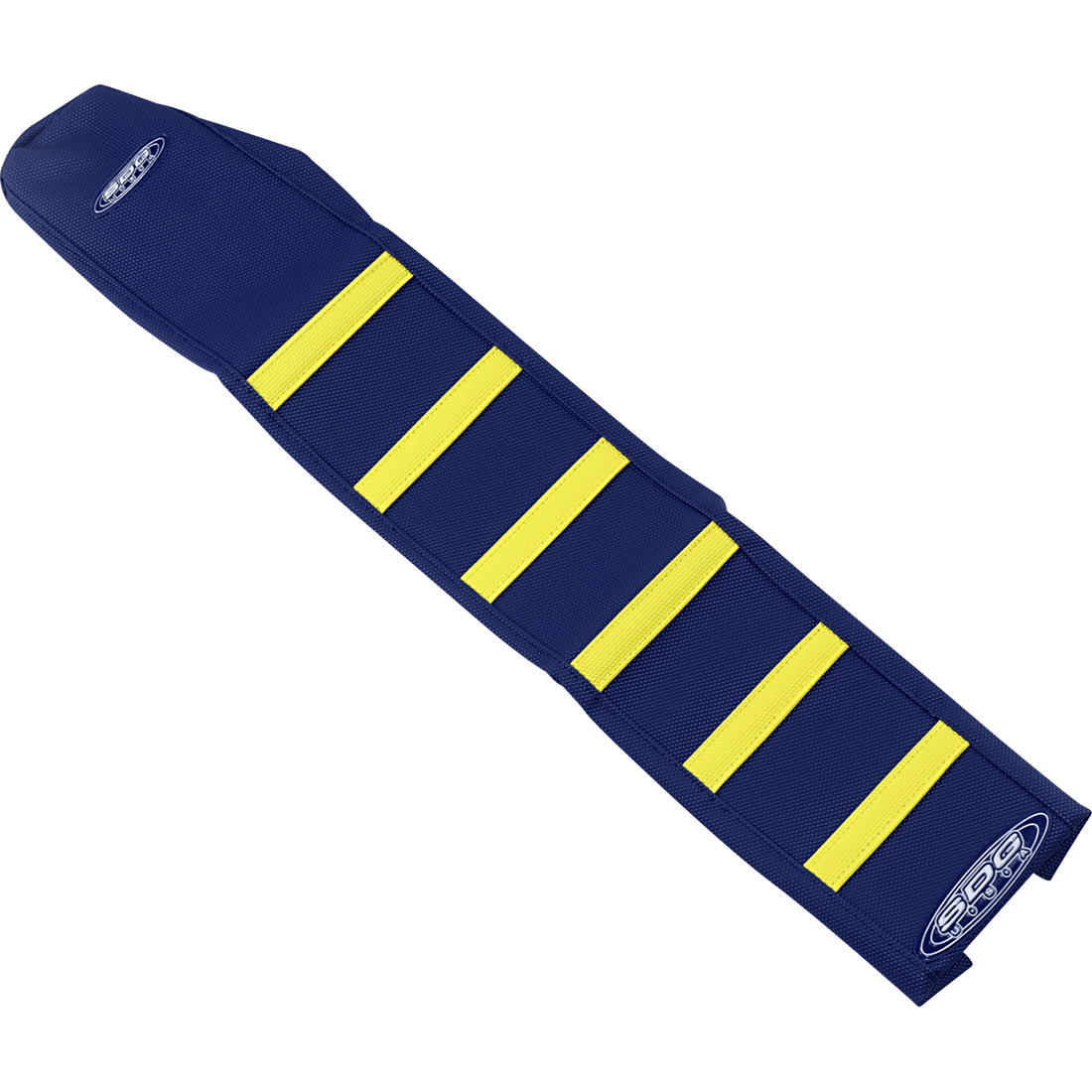 SDG 6-Ribbed Seat Cover Yellow Ribs/Blue Top/Blue Sides