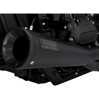 VANCE & HINES 2-into-1 Upsweep Exhaust System Black Stainless Steel 47323