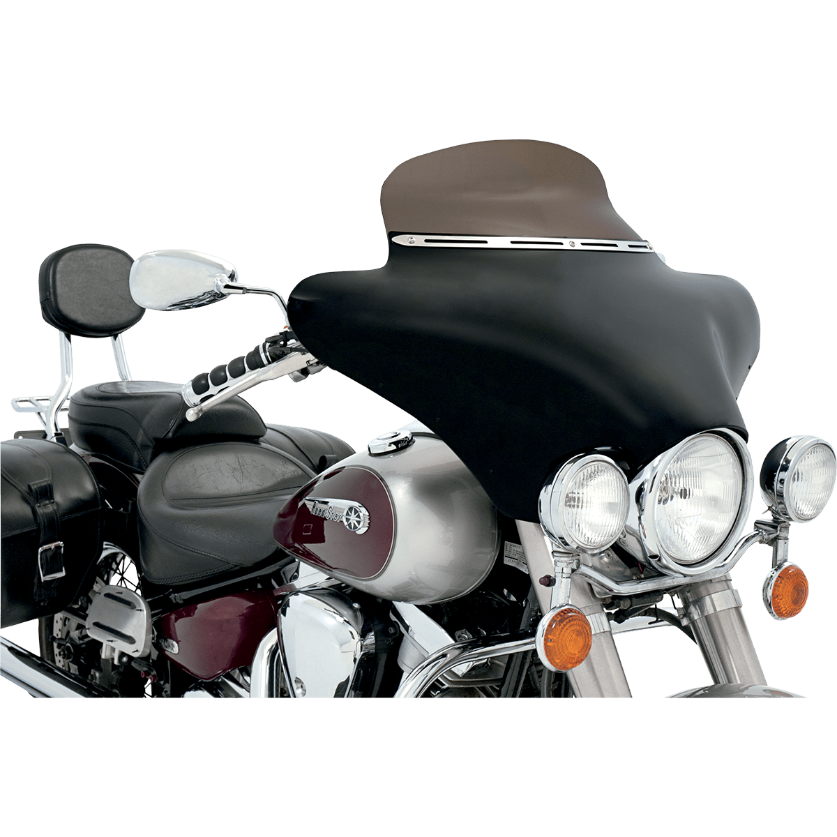 MEMPHIS SHADES Fairing Windshield Trim Stainless Steel Slotted Slim