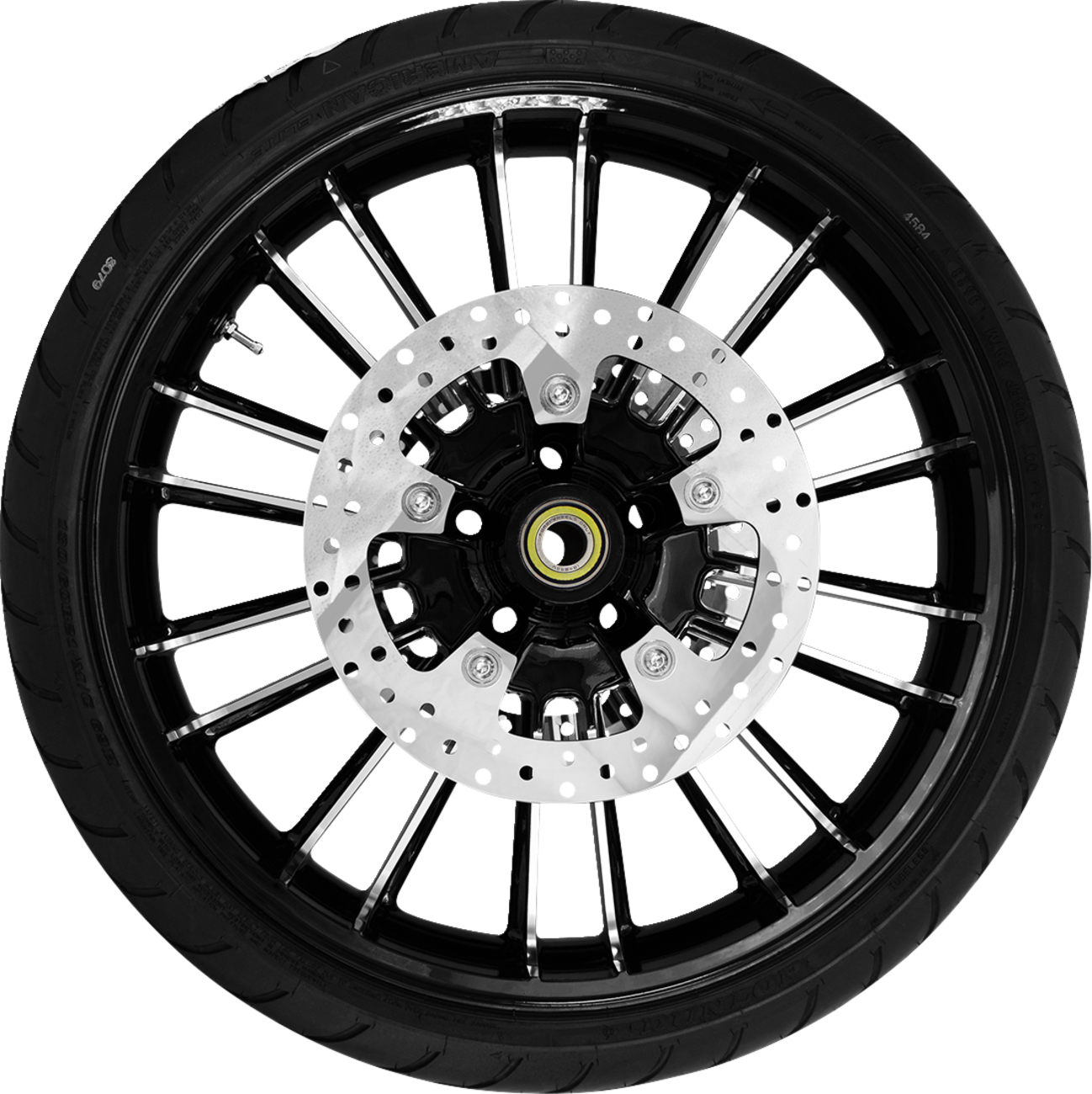 COASTAL MOTO Atlantic Front Wheel Black Cut (21") | Rotors (11.8") | Dunlop Tire (130/60B21)