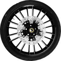 COASTAL MOTO Atlantic Front Wheel Black Cut (21") | Rotors (11.8") | Dunlop Tire (130/60B21)