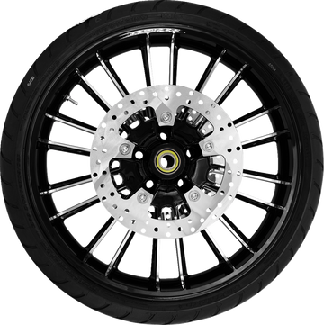 COASTAL MOTO Atlantic Front Wheel Black Cut (21") | Rotors (11.8") | Dunlop Tire (130/60B21)