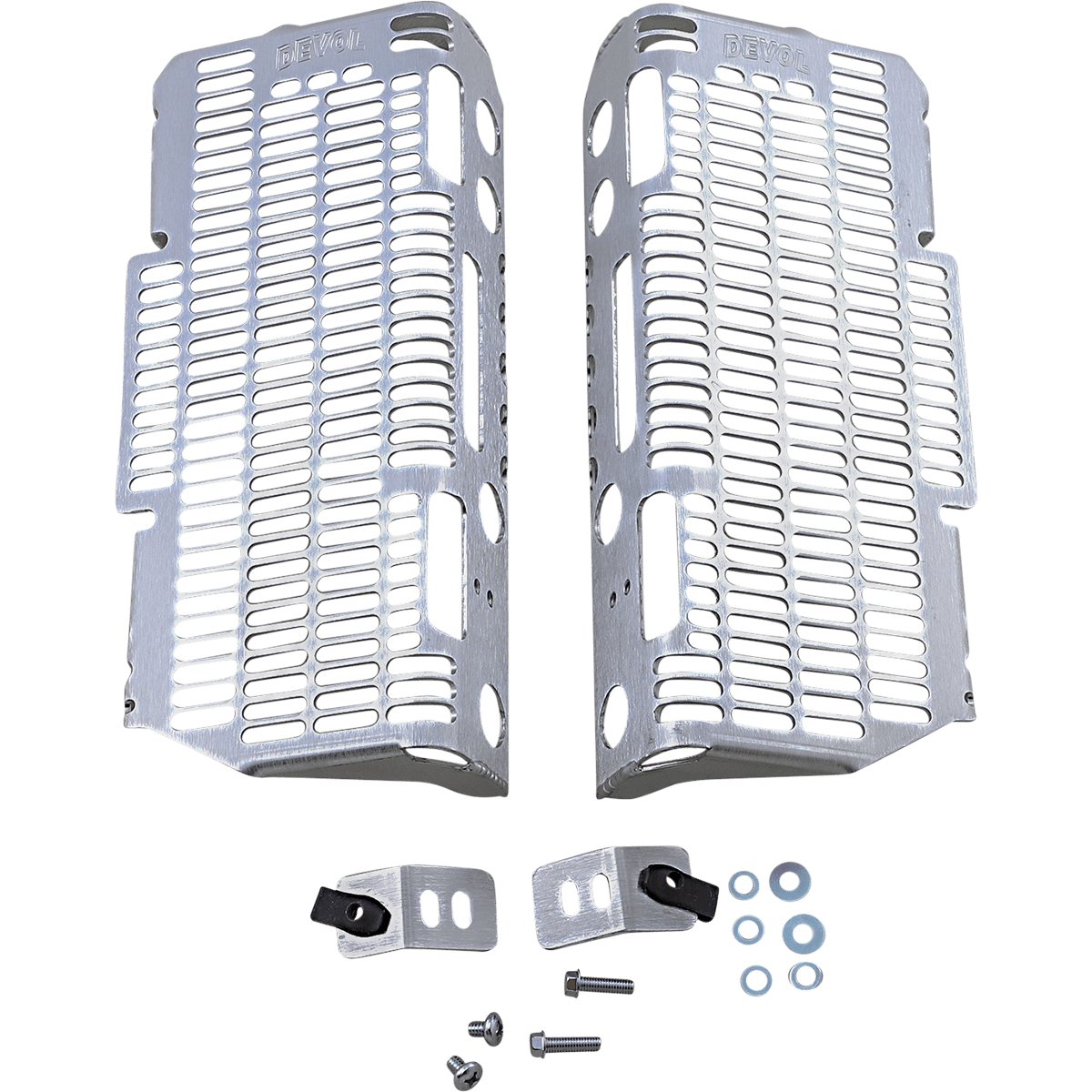 DEVOL Radiator Guards Brushed Aluminum Yamaha 01015505