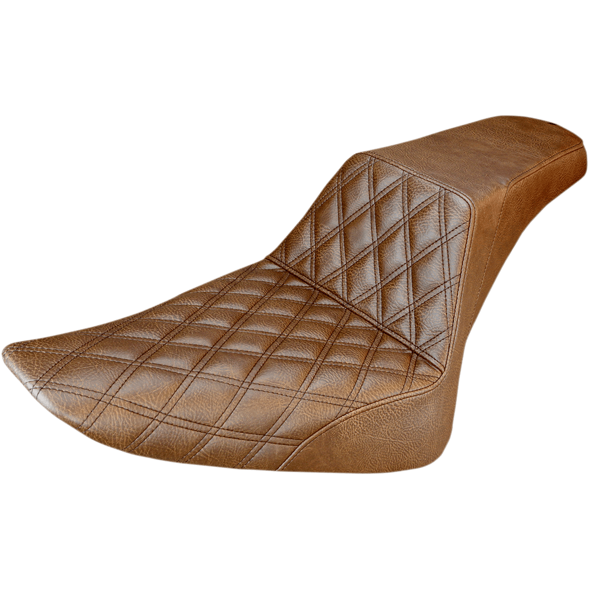 SADDLEMEN Step-Up Seat Front Lattice Stitch Brown FLS 81226172BR