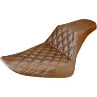 SADDLEMEN Step-Up Seat Front Lattice Stitch Brown FLS 81226172BR