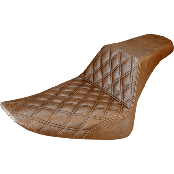 SADDLEMEN Step-Up Seat Front Lattice Stitch Brown FLS 81226172BR