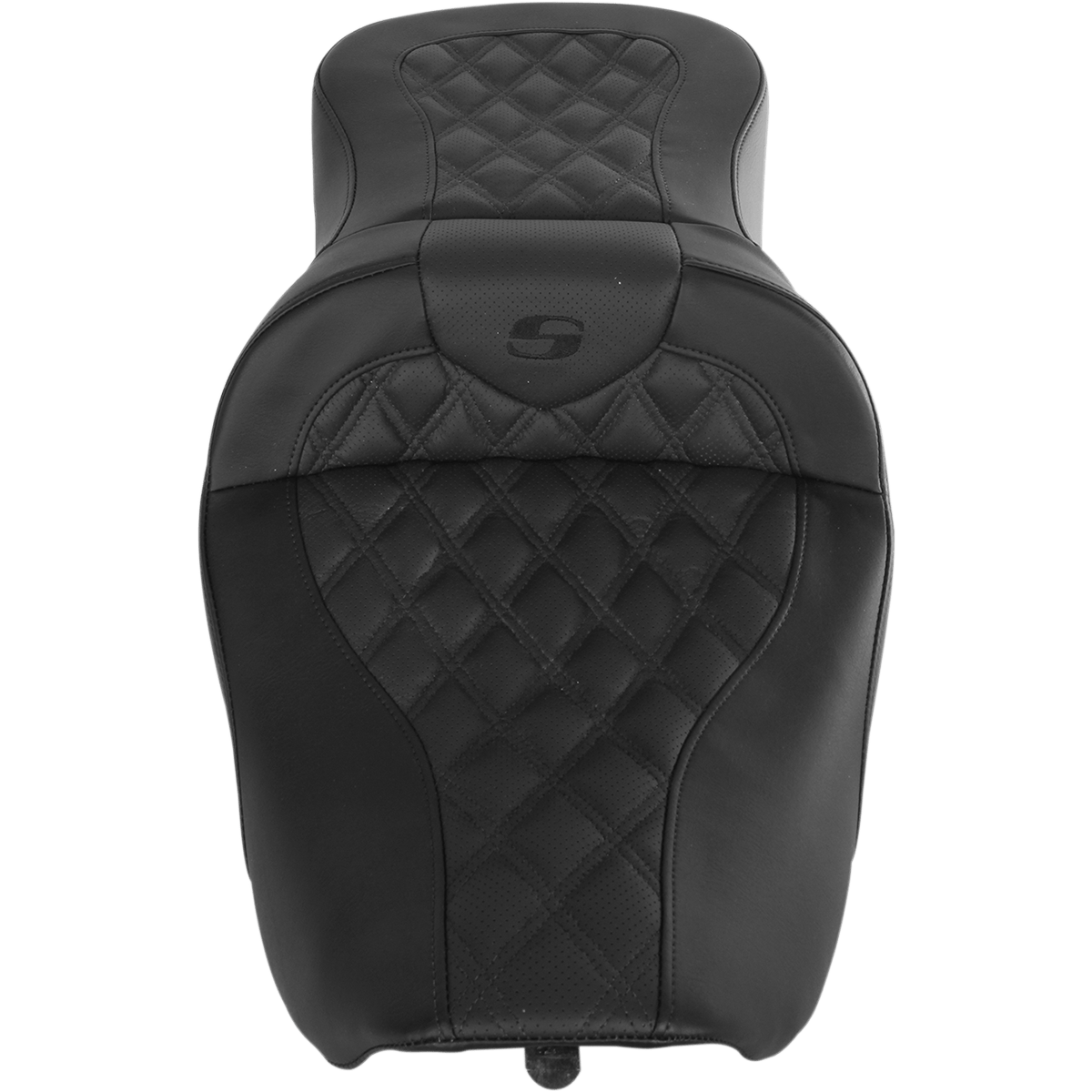 SADDLEMEN Roadsofa™ Seat Full Lattice Stitch without Backrest FLH '97-'07 89706182