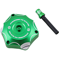 MOOSE RACING Aluminum Gas Cap Green Kawasaki