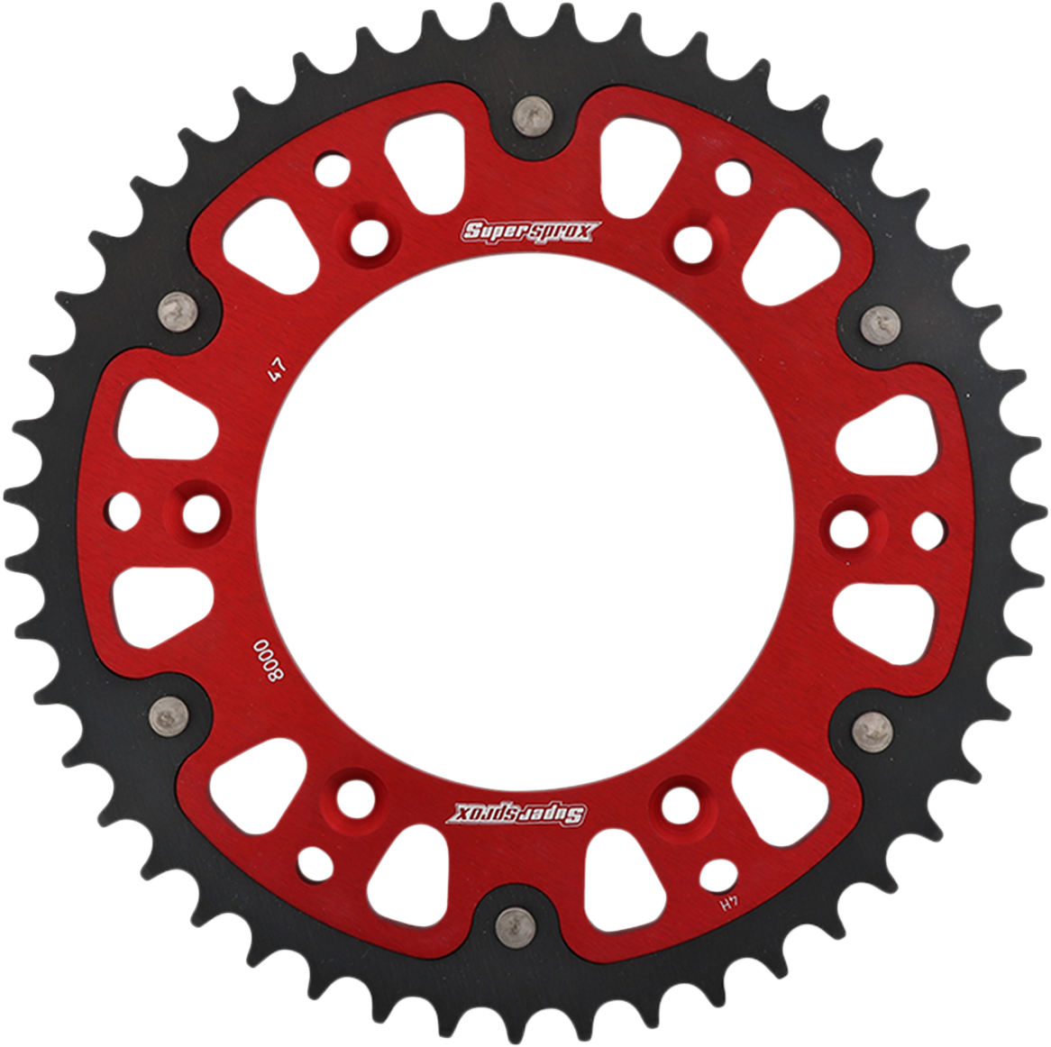 SUPERSPROX Stealth Rear Sprocket 47 Tooth Red Beta RST800047RED