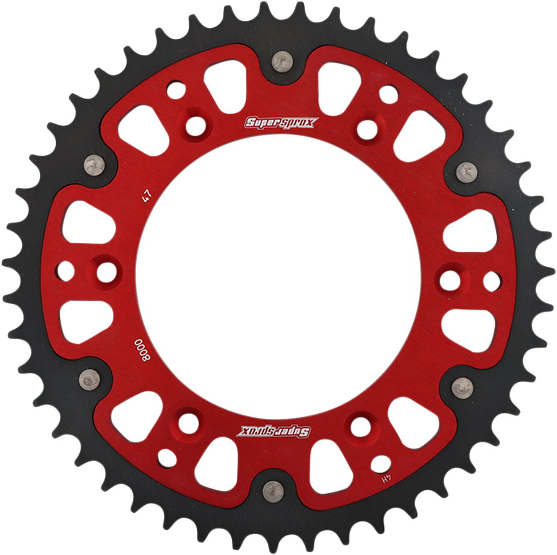 SUPERSPROX Stealth Rear Sprocket 47 Tooth Red Beta RST800047RED