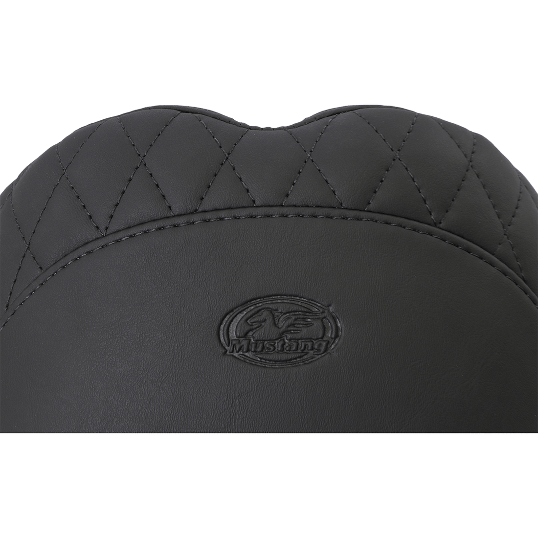 MUSTANG Seat Tripper Fastback™ Stitched w/Small Diamond-Stitched Inlays Black 75269