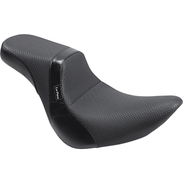 LE PERA Daytona 2-Up Seat Without Backrest Basketweave Black FLFB '18-'23 LYO543BW