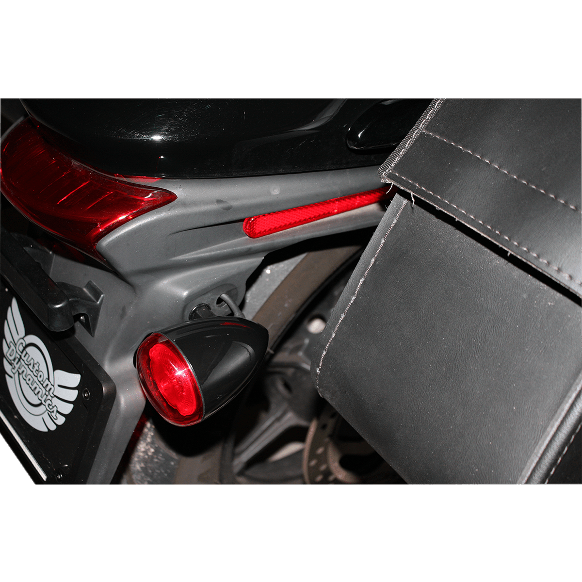 CUSTOM DYNAMICS ProBEAM® Universal Turn Signals Gloss Black/Red PBUNVRTSRB