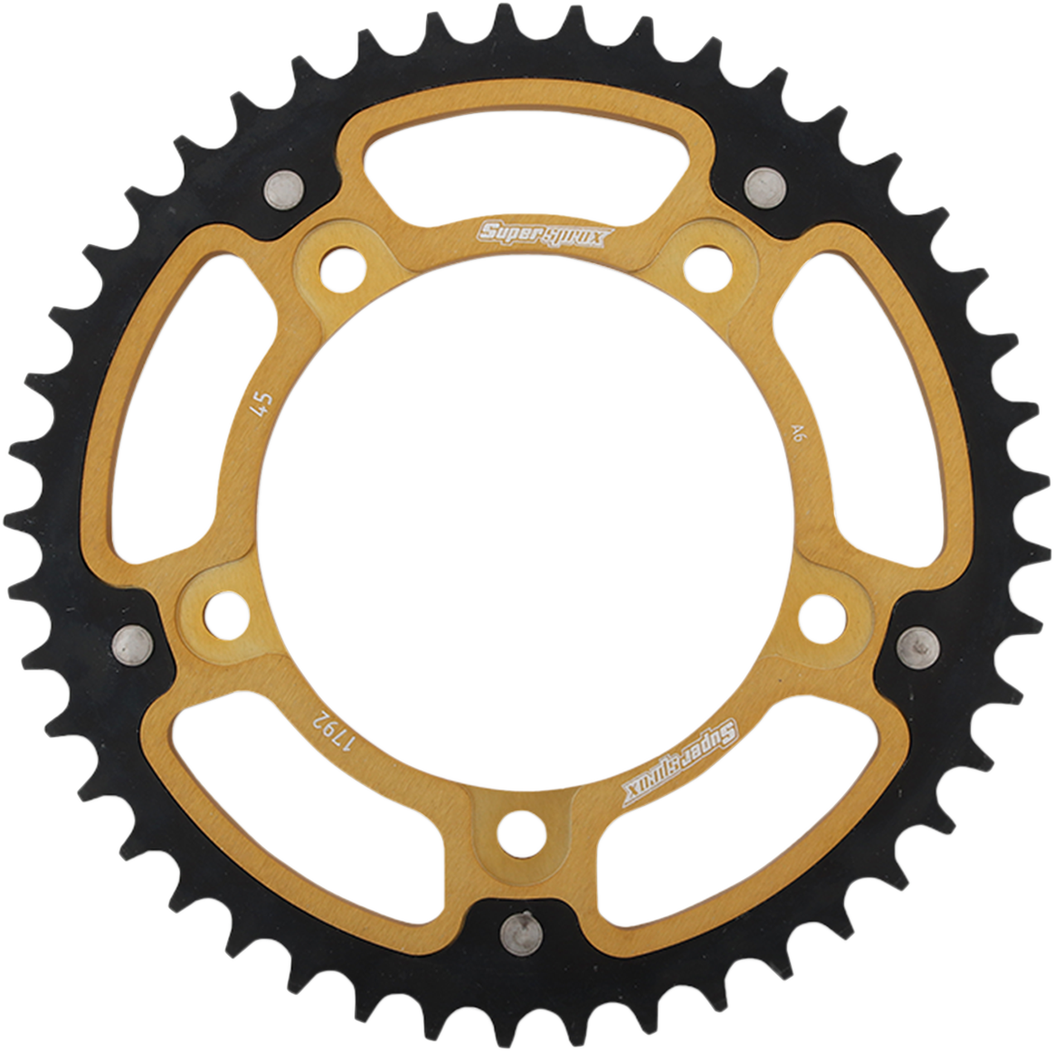 SUPERSPROX Stealth Rear Sprocket 45 Tooth Gold Suzuki/Triumph RST179245GLD