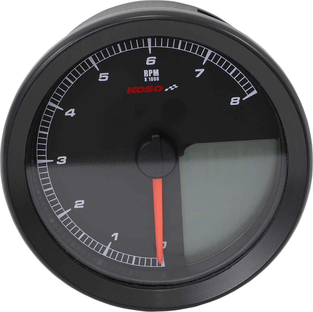 KOSO NORTH AMERICA Multi-Function Speedometer/Tachometer HD-04 Black BA051231