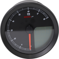 KOSO NORTH AMERICA Multi-Function Speedometer/Tachometer HD-04 Black BA051231