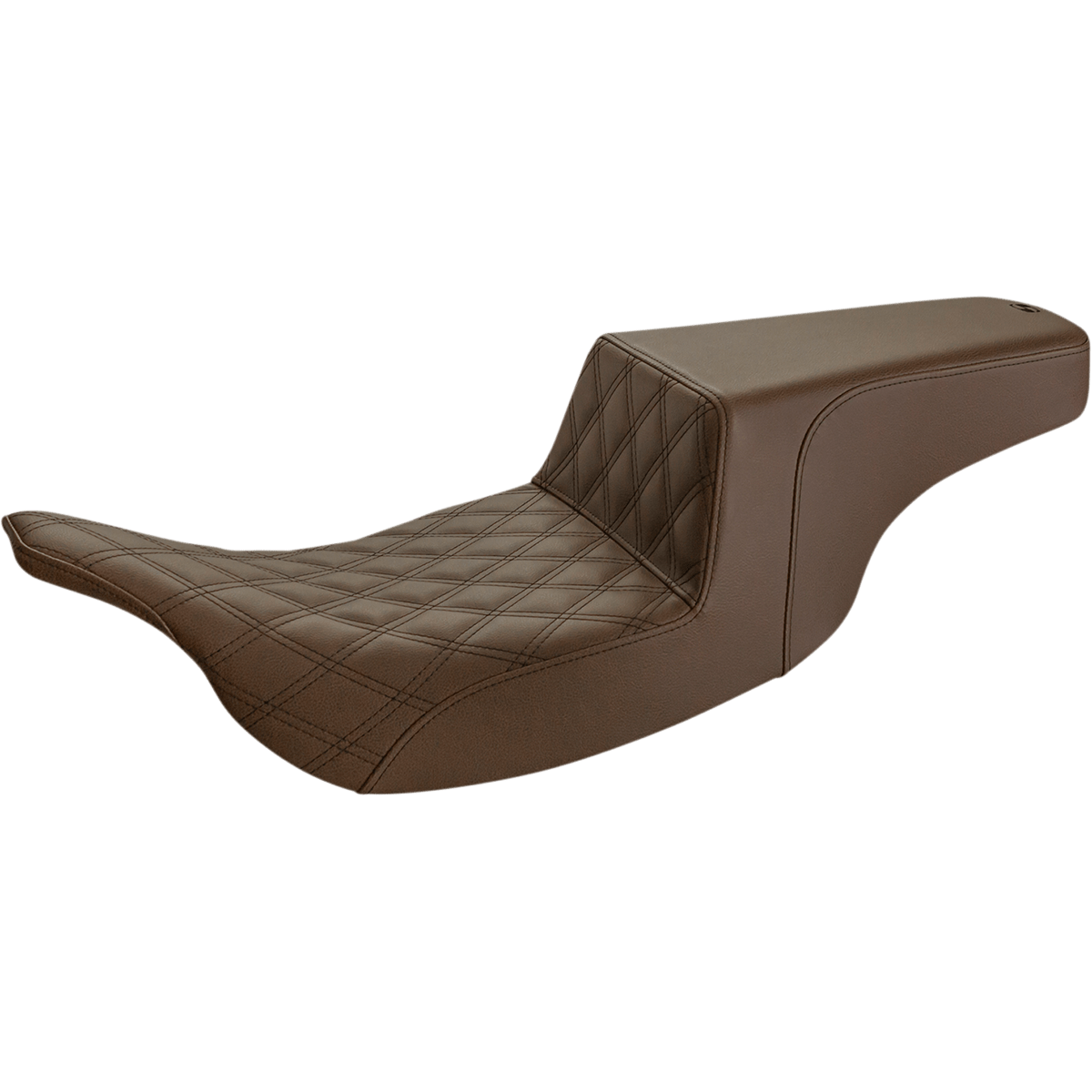 SADDLEMEN Step-Up Seat Front Lattice Stitch Brown 89707172BR