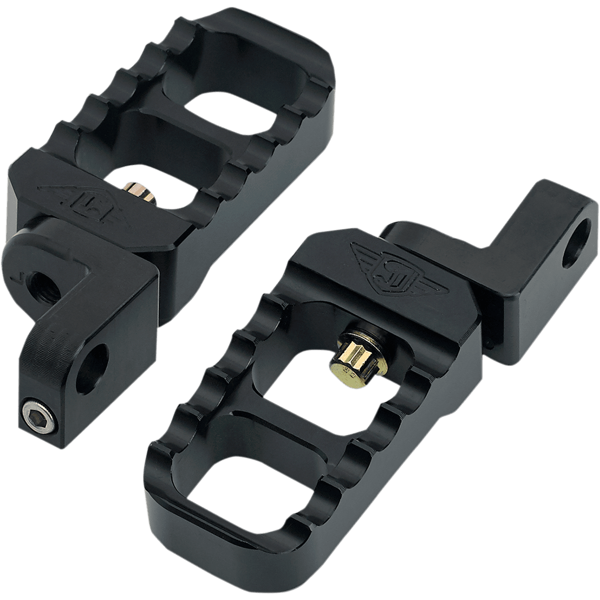 JOKER MACHINE Adjustable Stubby Footpegs Black XL 086423B