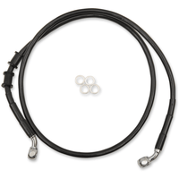 DRAG SPECIALTIES Brake Line Front +10" Black XL