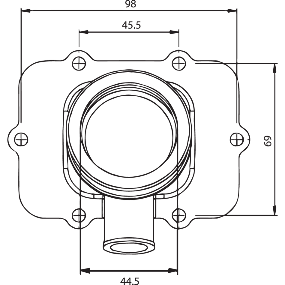 KIMPEX Carburetor Mounting Flange Ski-Doo