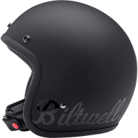 BILTWELL Bonanza Helmet Flat Black Factory XS 1001638201