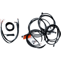 LA CHOPPERS Handlebar Cable/Brake Line Kit Complete 12" 14" Handlebars Midnight LA8053KT213M