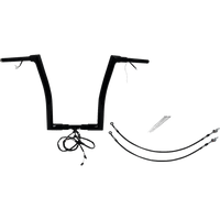 FAT BAGGERS INC. Handlebar Kit Flat Top 16" Black 602316B