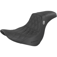 SADDLEMEN Pro Series SDC Performance Seat without Backrest Lattice Stitch/Lumbar Gripper FL/FX '18-'23 SC81829DB