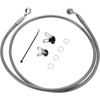 DRAG SPECIALTIES Brake Line Front +4" Stainless Steel XL