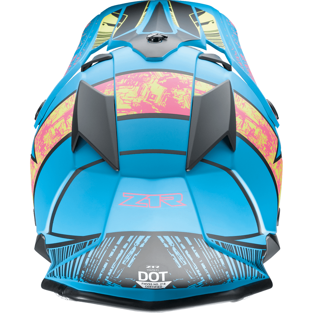 Z1R Youth F.I. Helmet Fractal MIPS® Matte Blue/Hi-Viz Small