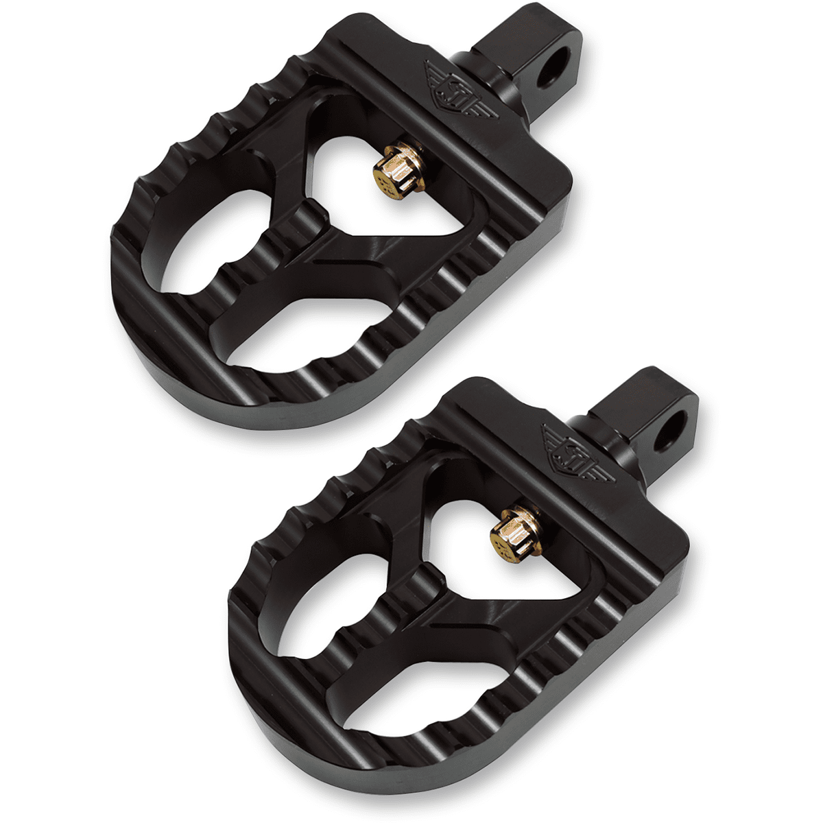 JOKER MACHINE Adjustable Serrated Short Footpegs Black 08571