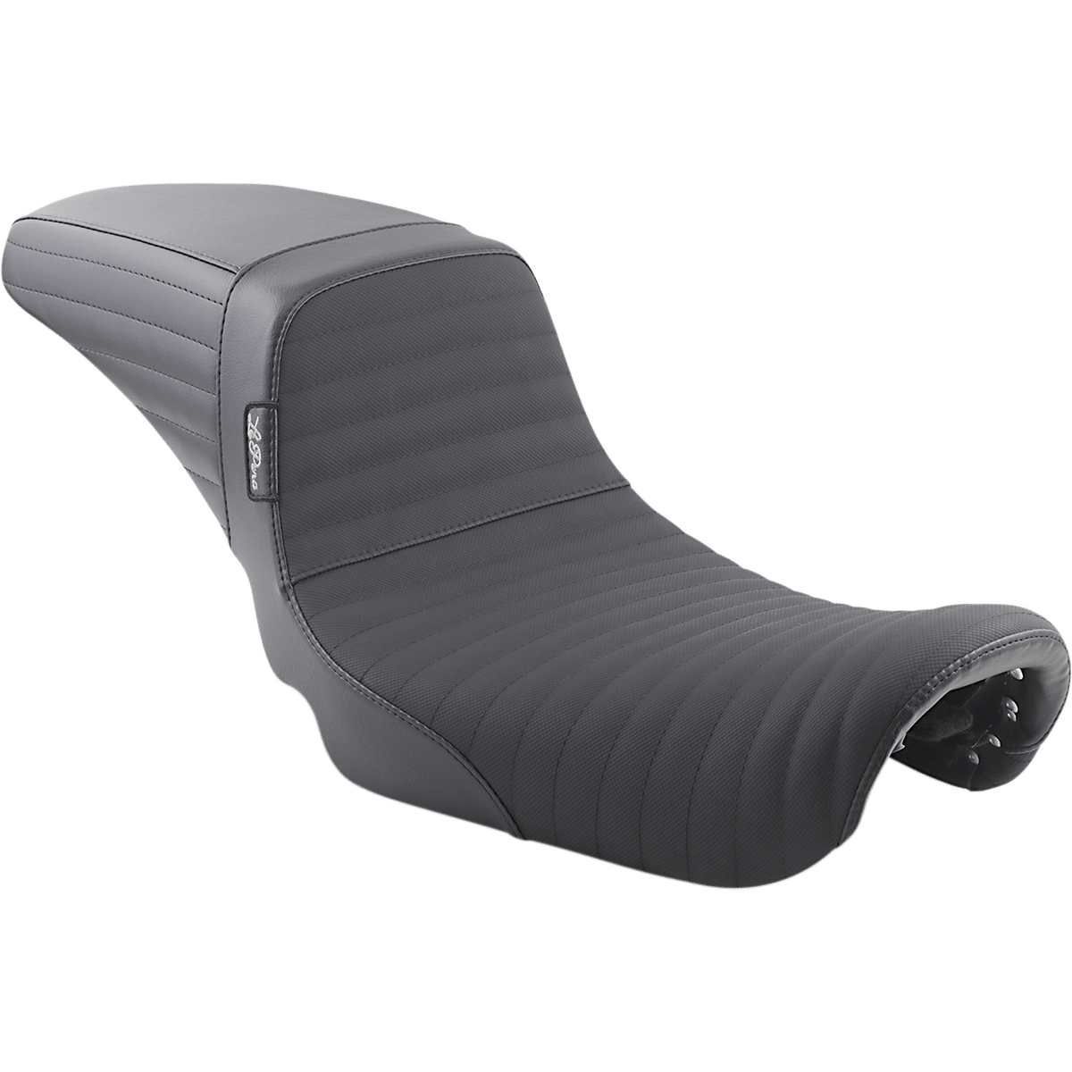 LE PERA Kickflip Daddy Long Legs Seat Pleated w/ Gripp Tape Black FX '06-'17 LK591DLPTGP