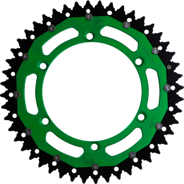 MOOSE RACING Dual Sprocket Green 48 Tooth