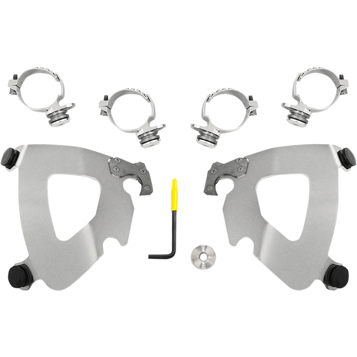 MEMPHIS SHADES Gauntlet Mounting Kit Polished FXDL '14-'17 MEK2014