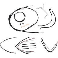 BURLY BRAND Control Kit 14" Ape Hanger Handlebars B301170