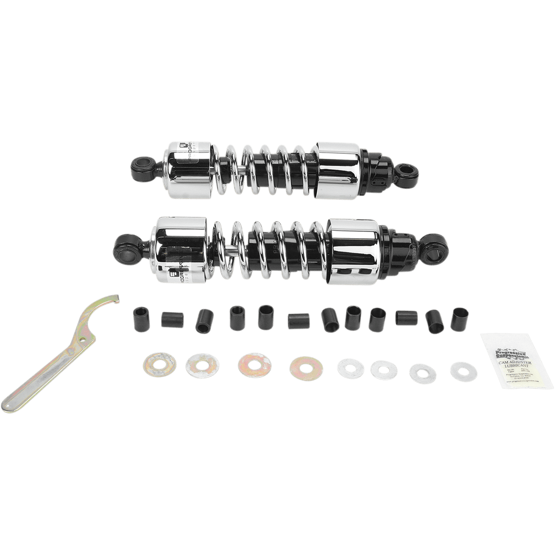 PROGRESSIVE SUSPENSION Shocks 412 Cruiser Series Chrome 12.5" Heavy Duty 4124206C