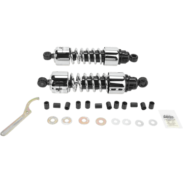 PROGRESSIVE SUSPENSION Shocks 412 Cruiser Series Chrome 12.5" Heavy Duty 4124206C