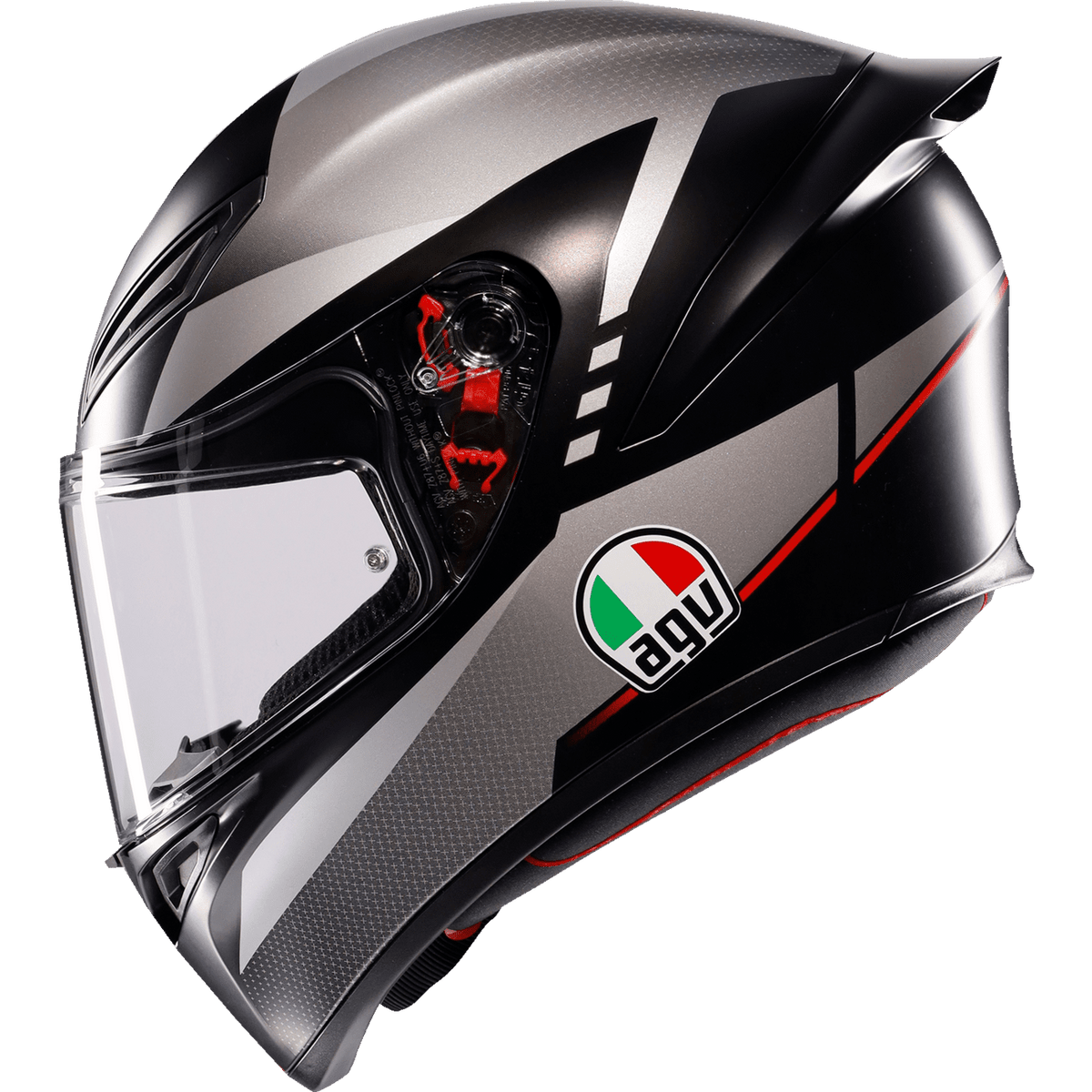 AGV K1 S Helmet Lap Matte Black/Gray/Red Large 2118394003034L