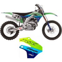 FACTORY EFFEX Shroud Graphic Kit Chrome Series Kawasaki KX 250F 2703102