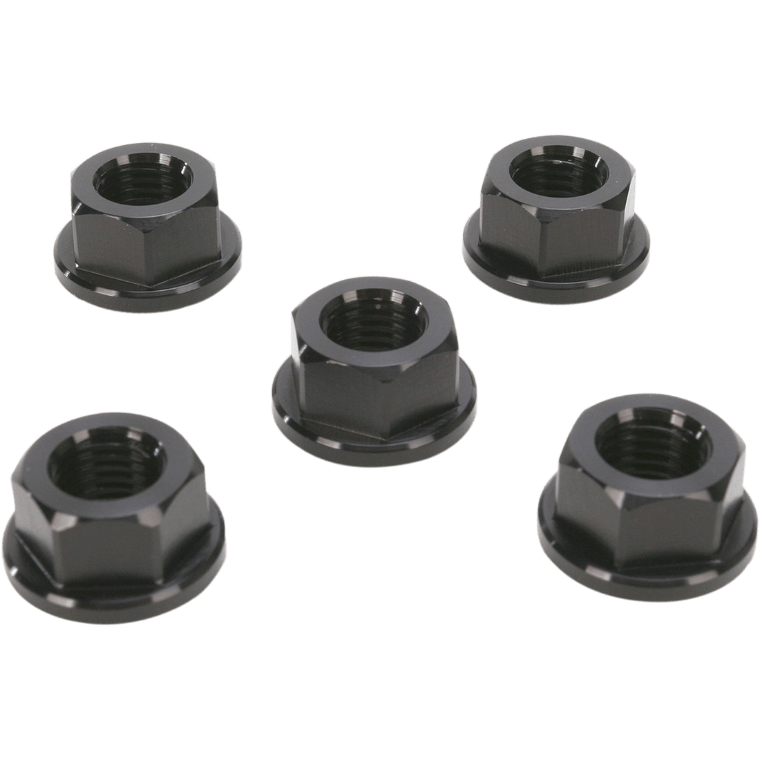 DRIVEN RACING Aluminum Sprocket Nuts Black M10 x 1.25