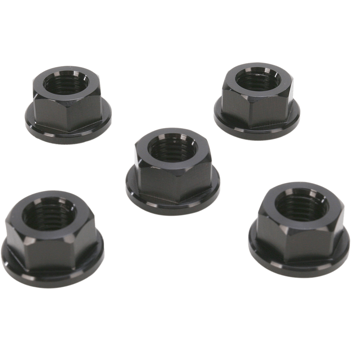 DRIVEN RACING Aluminum Sprocket Nuts Black M10 x 1.25