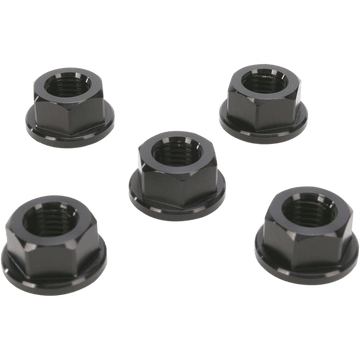 DRIVEN RACING Aluminum Sprocket Nuts Black M10 x 1.25