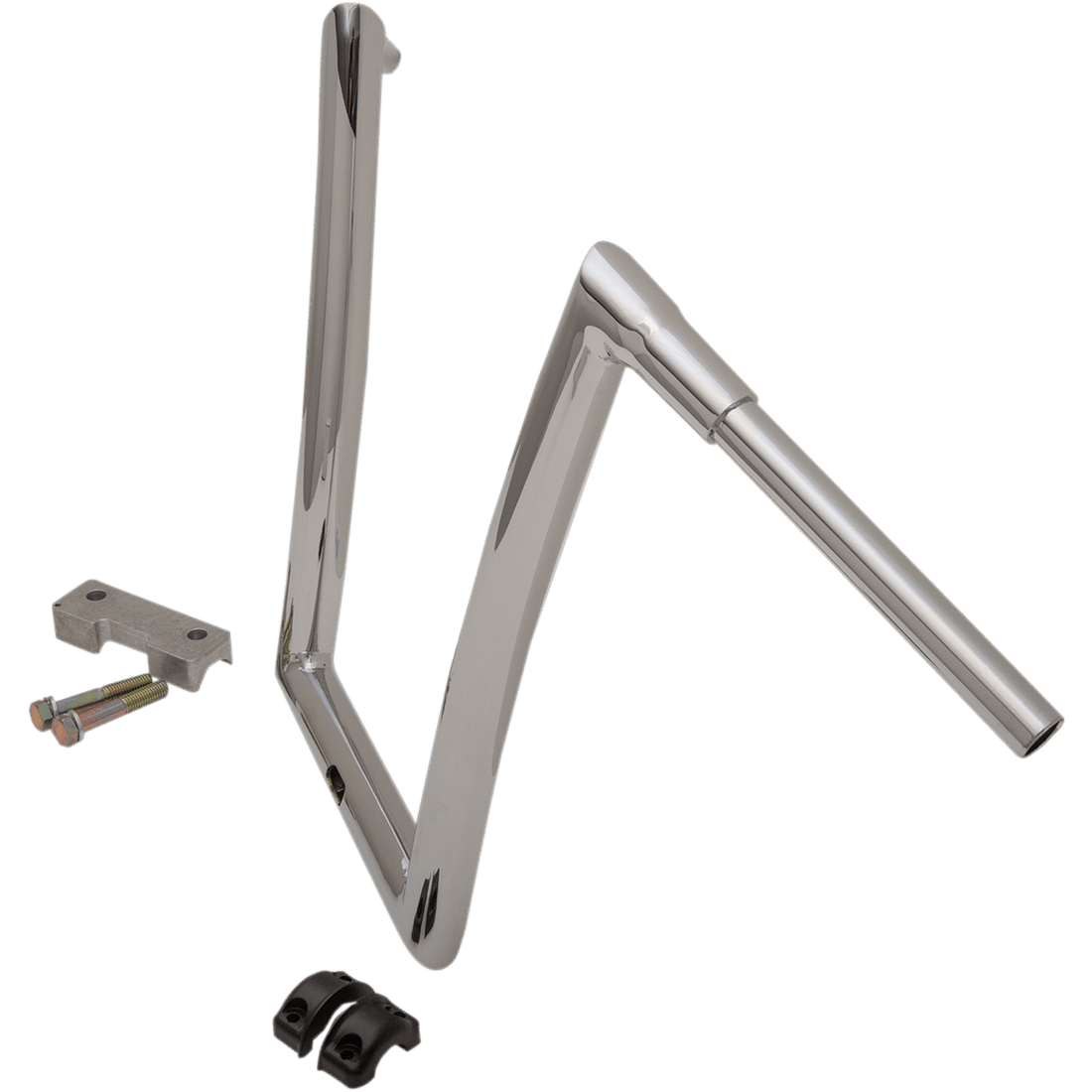 TODD'S CYCLE Handlebar 1-1/2" Strip 17" Chrome Touring 06015203