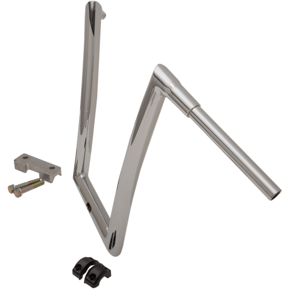 TODD'S CYCLE Handlebar 1-1/2" Strip 17" Chrome Touring 06015203