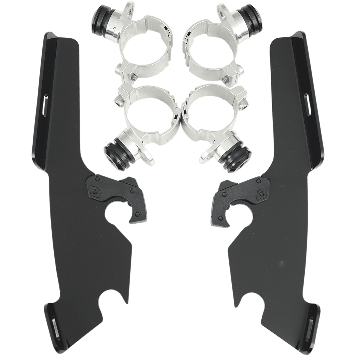 MEMPHIS SHADES Fats/Slim Trigger Lock Mounting Kit Kawasaki/Yamaha Black MEB8982