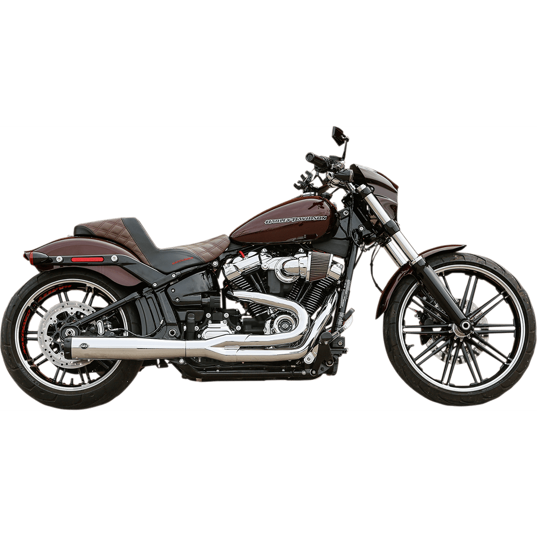 S&S CYCLE 2:1 50 State Exhaust for M8 Softail Chrome 5500847B