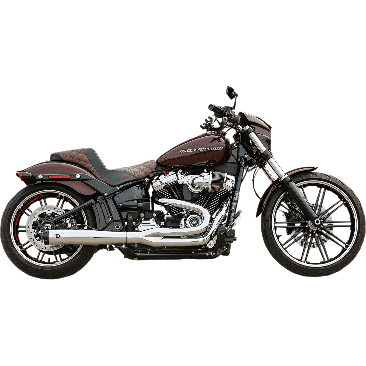 S&S CYCLE 2:1 50 State Exhaust for M8 Softail Chrome 5500847B