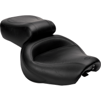 MUSTANG Seat Vintage Wide Touring Without Driver Backrest One-Piece Smooth Black VT1100 75018